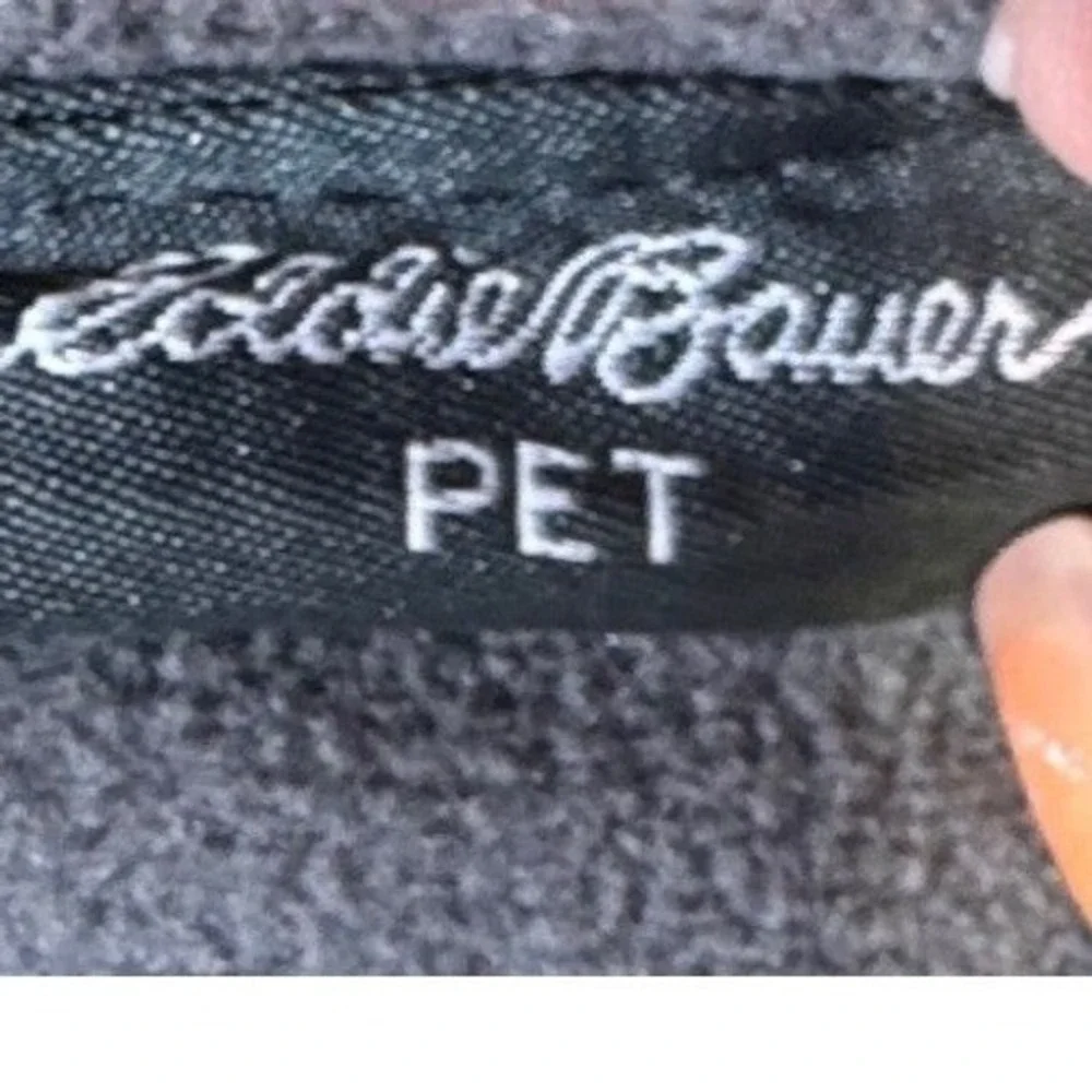 Eddie Bauer Quilted Reflective Dog Vest Large Orange Fleece Lined‎ Pet Jacket